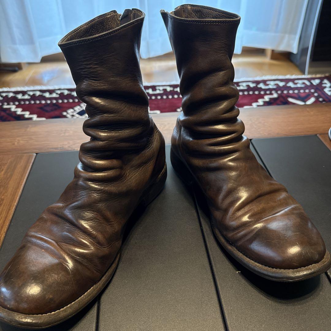 【DOVE】【guidi】ブラウンレザー バックジップ定価207900円