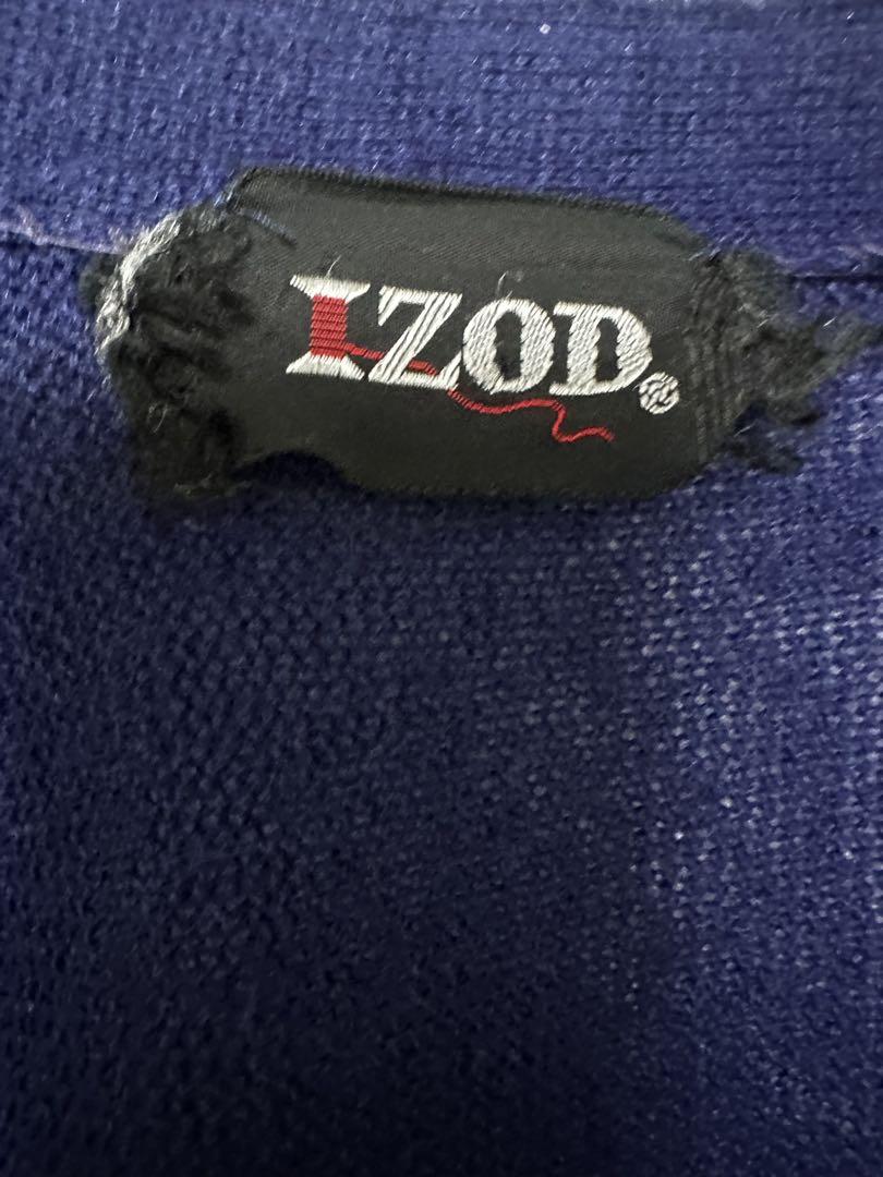 IZOD LACOSTEネイビー カーディガン