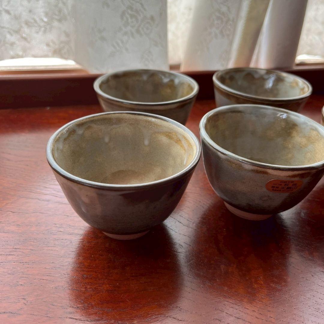萩焼 椿窯 天鵬山 湯呑 汲出揃 5客セット - メルカリ