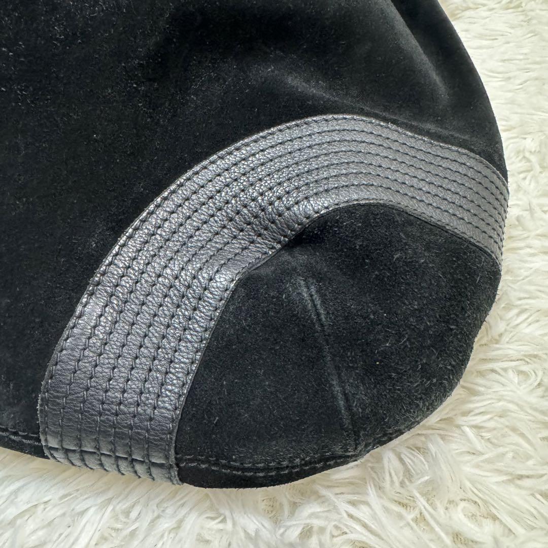 BOTTEGA VENETA ハンドバッグ　スエード　レザー　黒　大容量