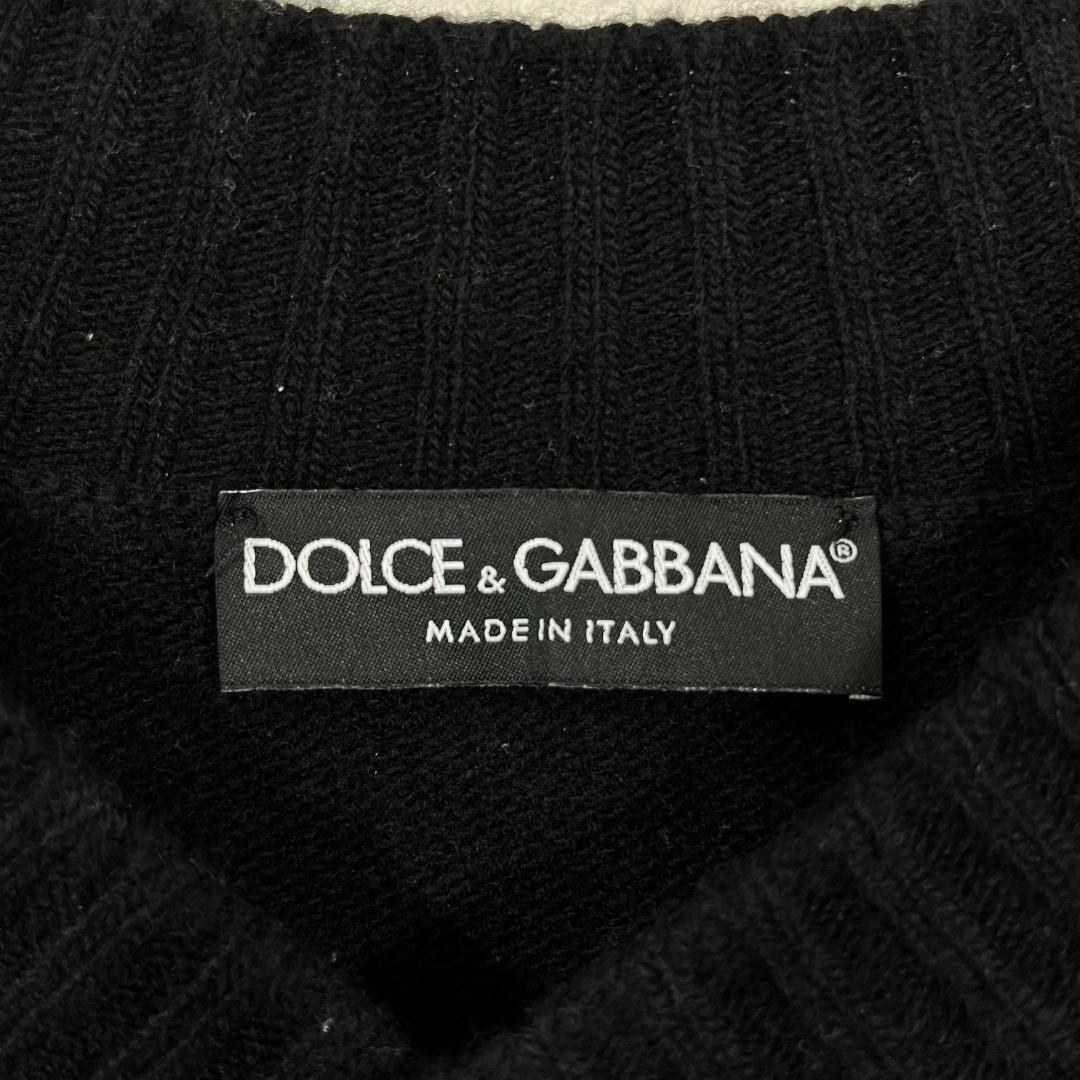 DOLCE&GABBANA WOOL KNIT ブラック 50 クール ニット メンズ