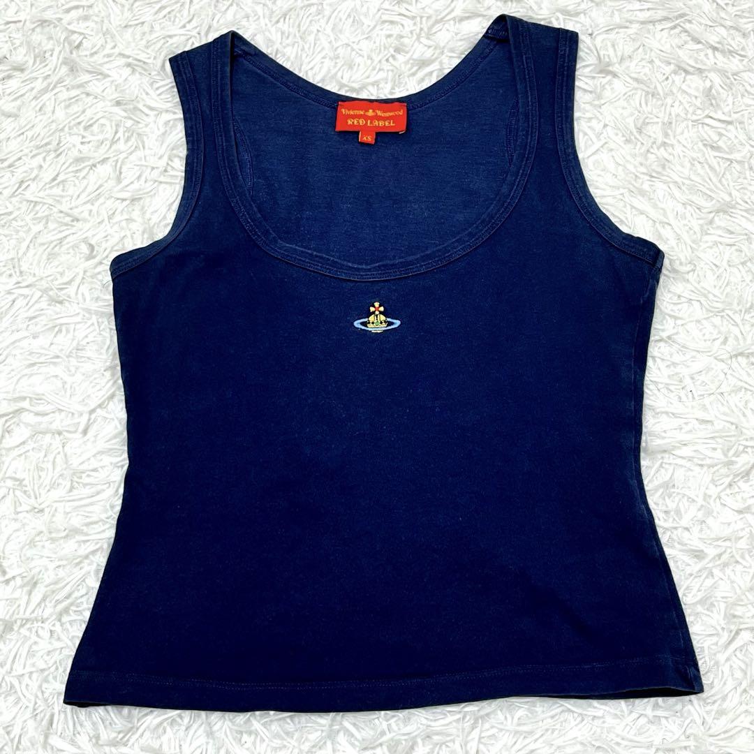 ヴィヴィアンウエストウッド レッドレーベル タンクトップ オーブ 刺繍 XS