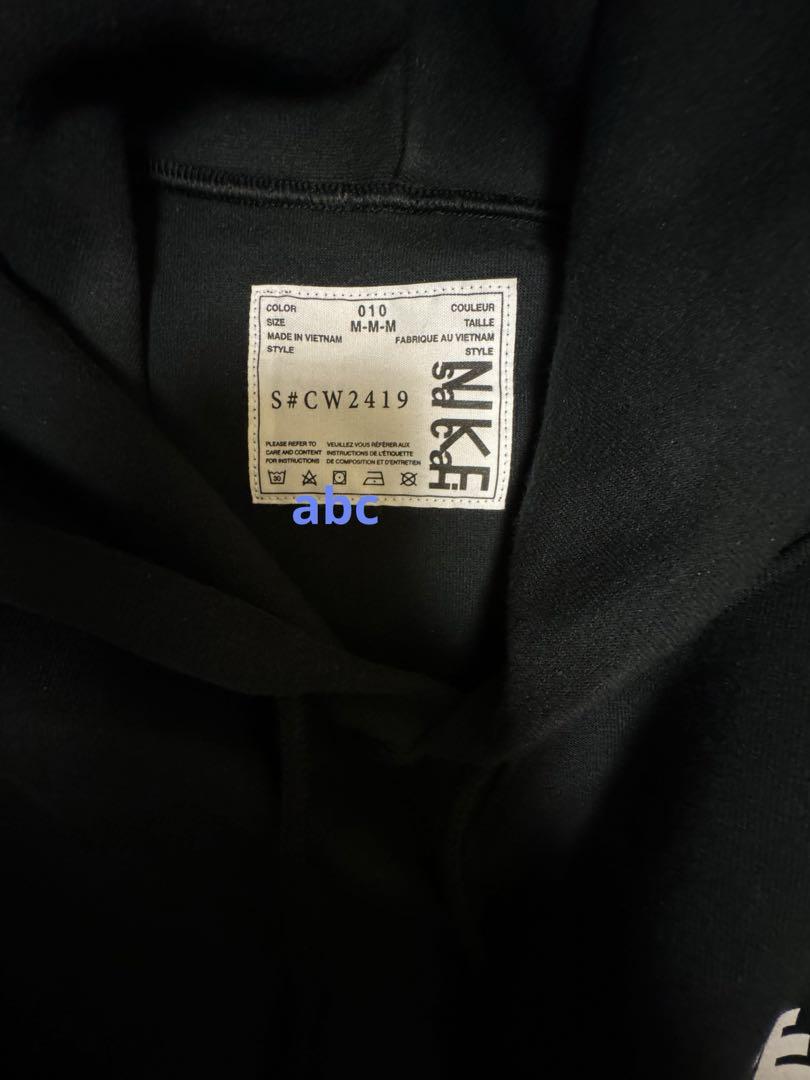 トップス NIKE x Sacai Hoodie Navy  M