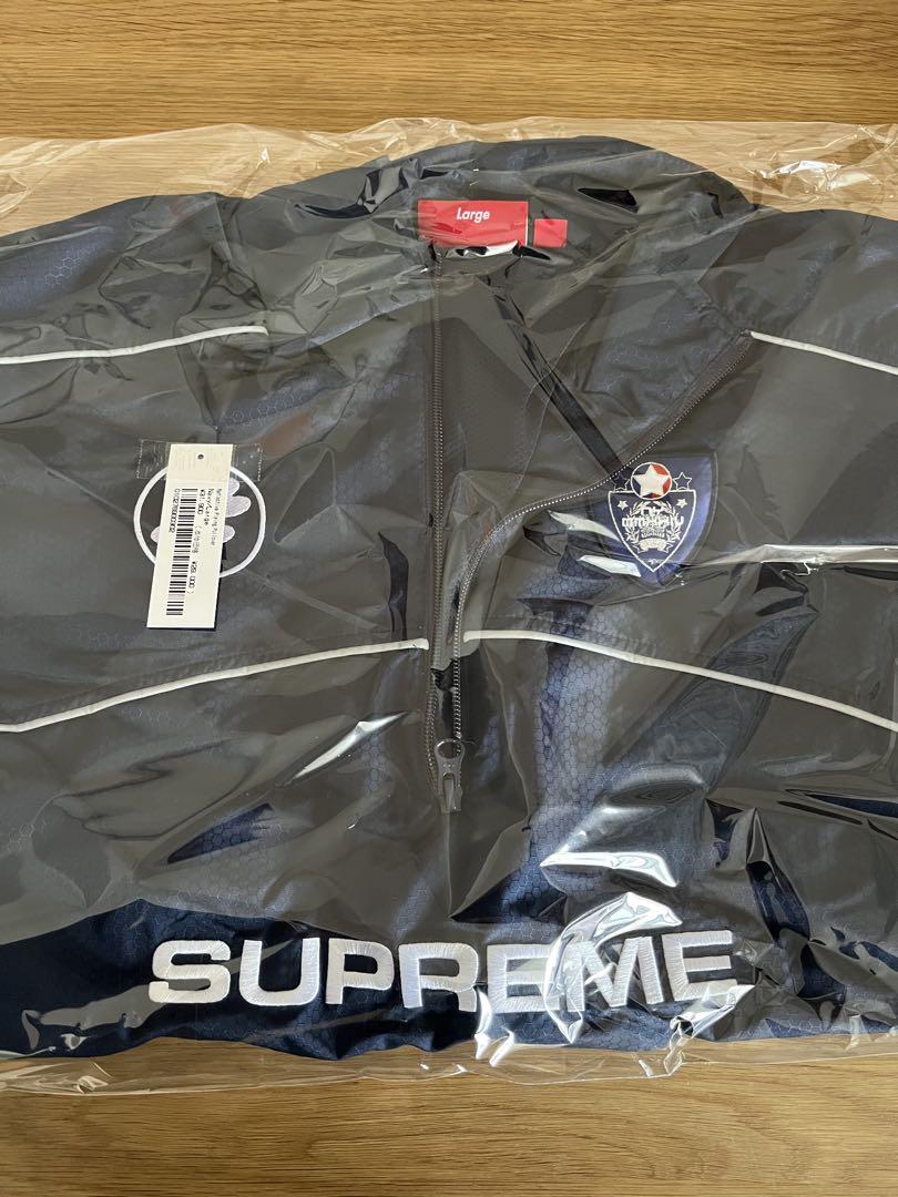ジャケット・アウター Supreme Reflective Piping Pullover Navy