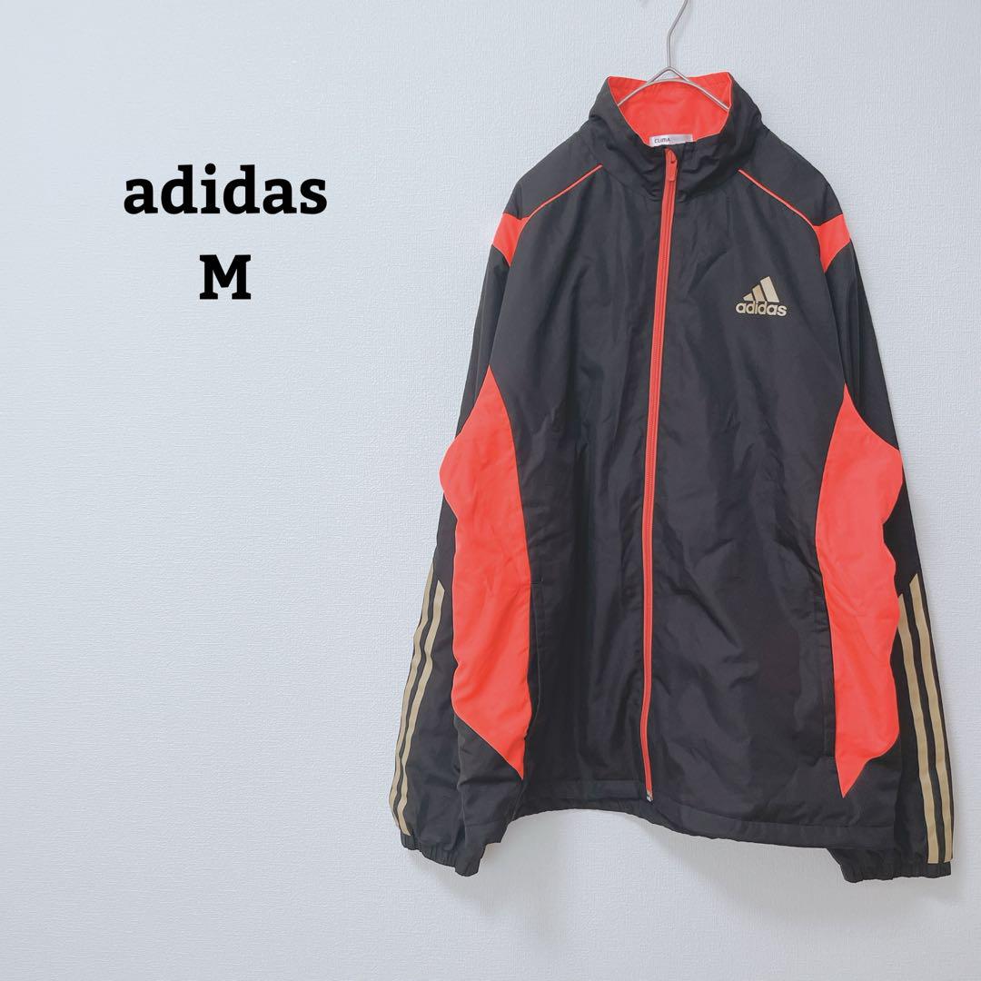 アディダス　トラックジャケット　スリーライン　ランニングウェア　フルジップ　M