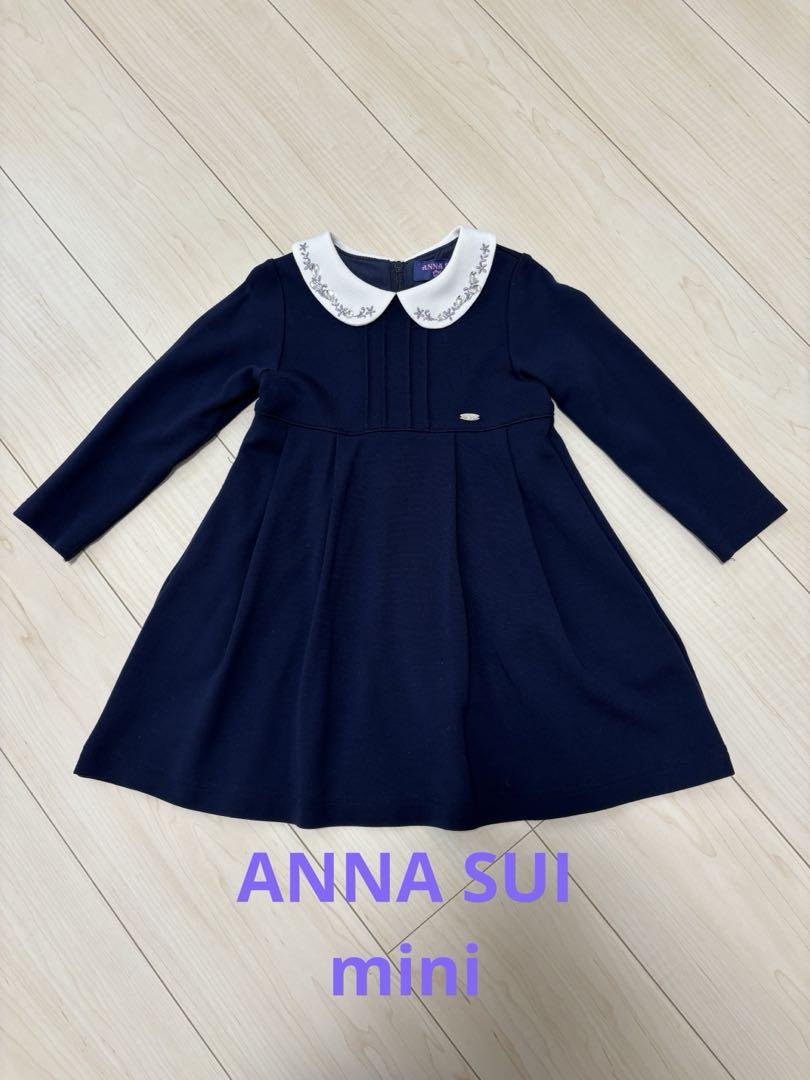 ANNA SUI mini ネイビー ワンピース 90cmワンピース
