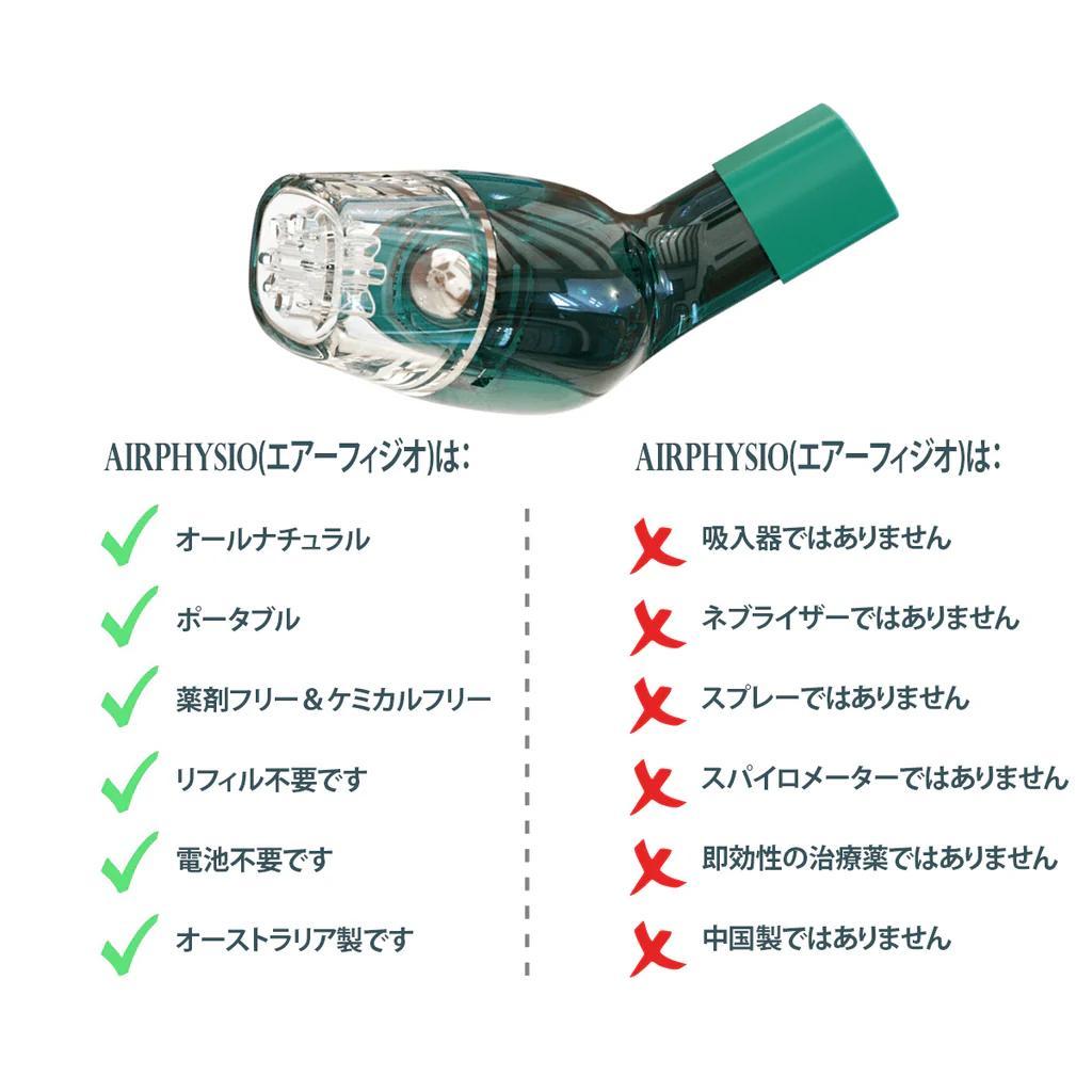 【未開封品】AirPhysioエアーフィジオ痰の解消と肺活量のトレーニング器具 AirPhysio (エアーフィジオ)：痰の解消と肺活量のトレーニング