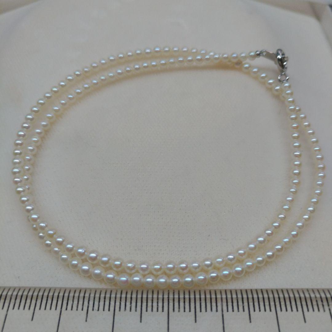 極小本真珠ベビーパールネックレス ベビーパール約2.5mm 極小本真珠ベビーパールネックレス ベビーパール約2.5mm