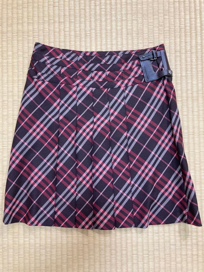 Burberryチェック プリーツスカート　36