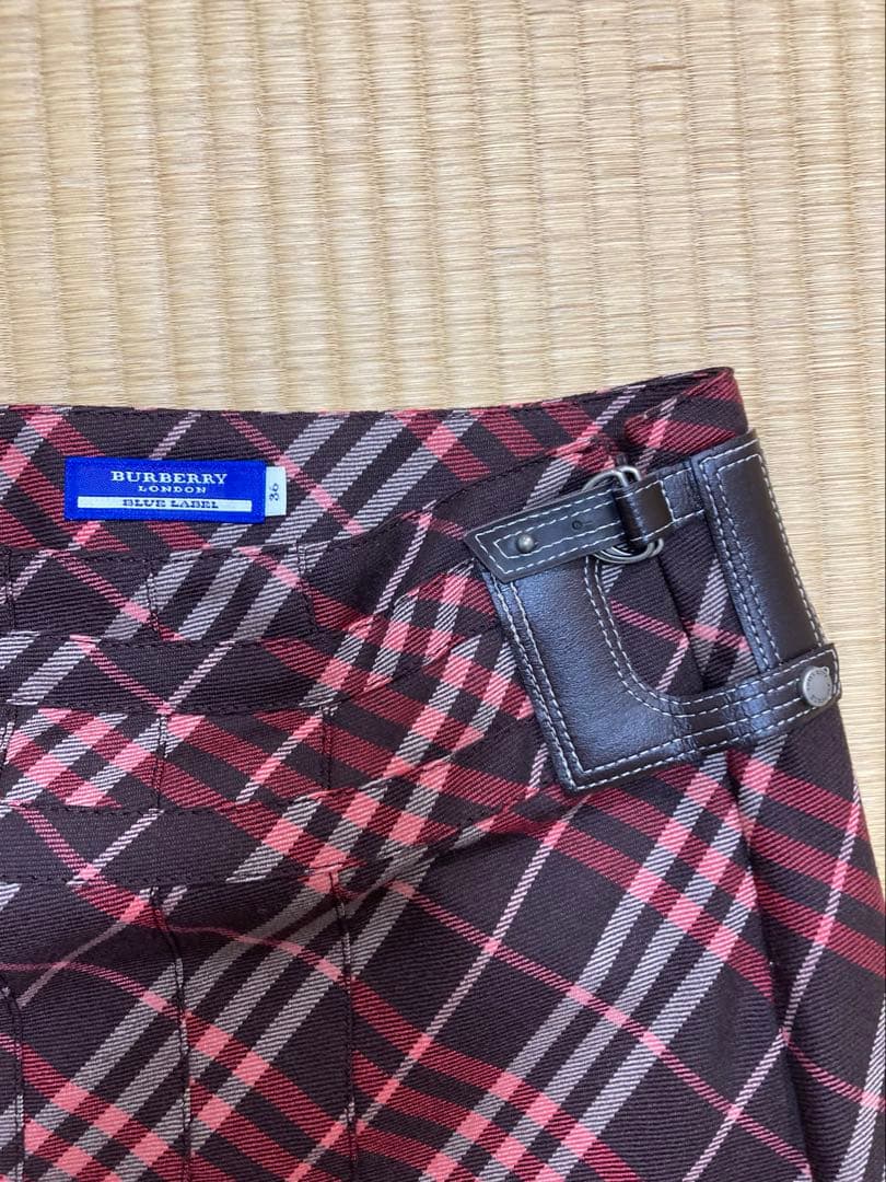 Burberryチェック プリーツスカート　36