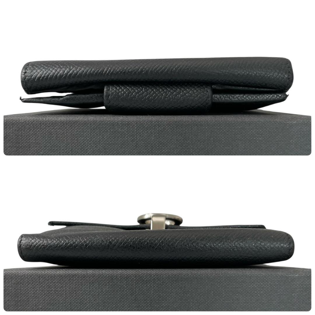 BVLGARI ブルガリ 二つ折り財布 ブラック サフィアーノ ビーゼロワン