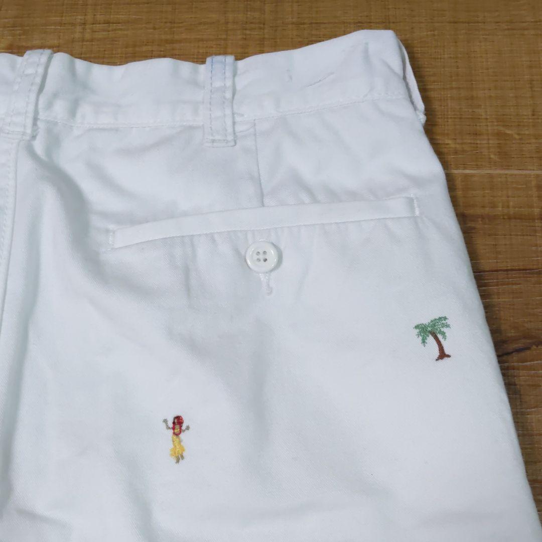 ◇J.CREW◇ジェイクルーアロハ柄ホワイトコットンハーフパンツ - メルカリ