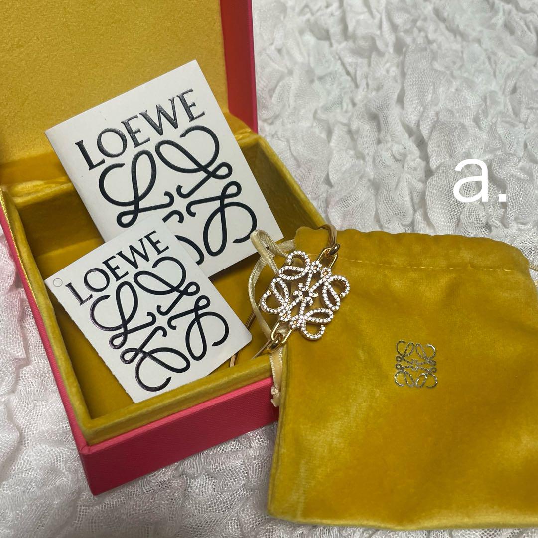本日限定値下げ 正規品 LOEWE ＊ パヴェ アナグラム オープン