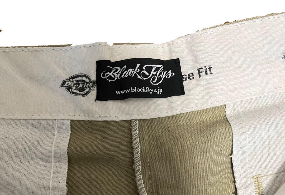 Dickies Black Flys コラボ ハーフパンツ ルーズフィット 32