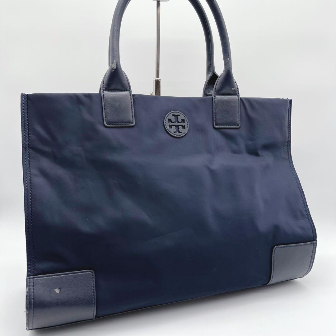 トリーバーチ TORY BURCH トートバッグ ナイロン ネイビー 大