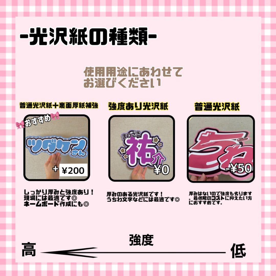 オーダーページ】セミオーダー うちわ文字 2連団扇 蛍光文字