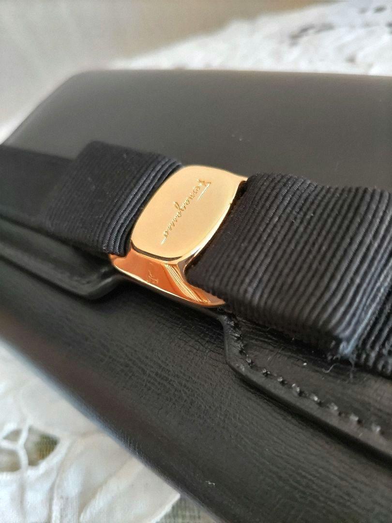 Salvatore Ferragamo ヴァラ リボン 長財布 ネロ