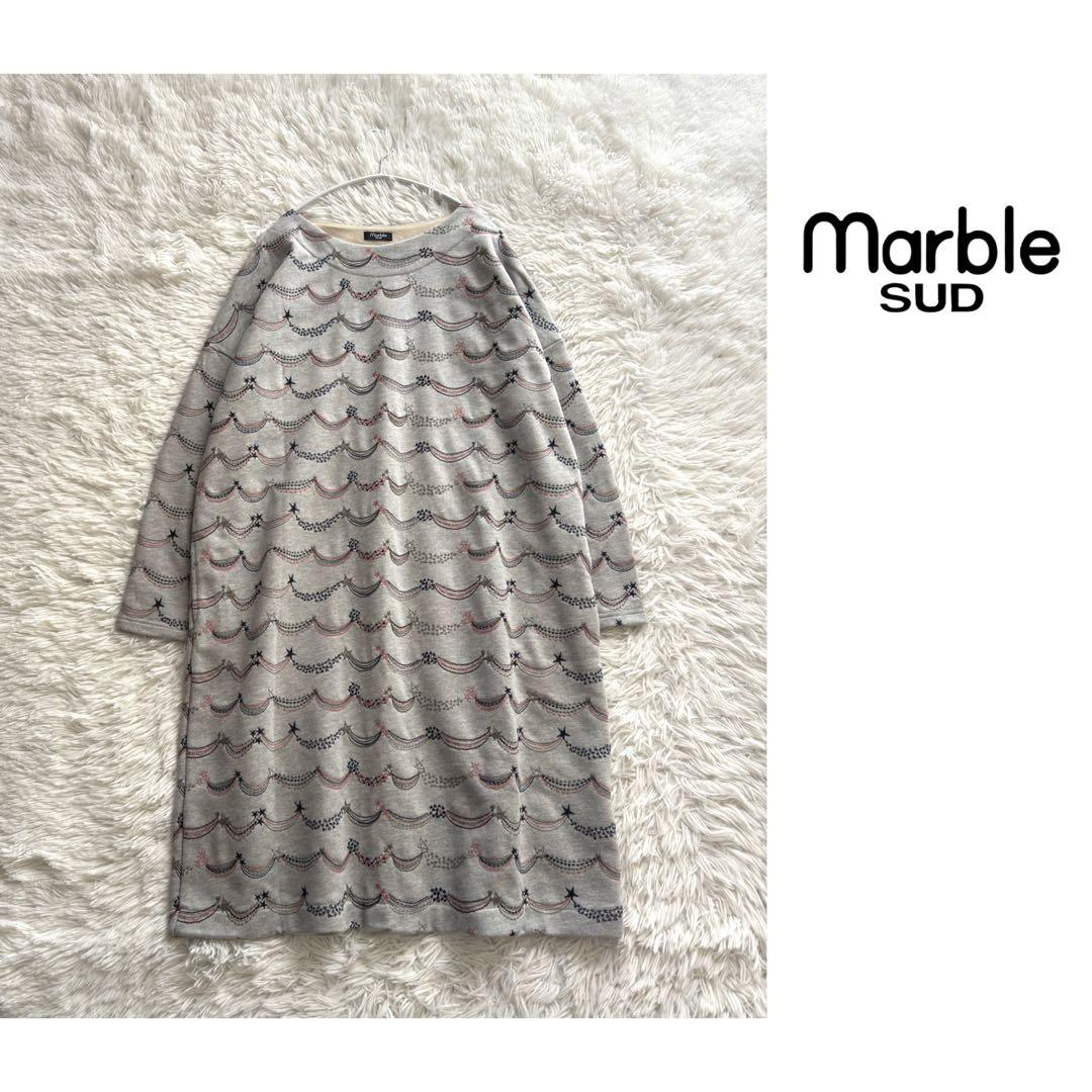 marble SUD コットン 100% 星 ⭐︎ 総刺繍 ワンピース