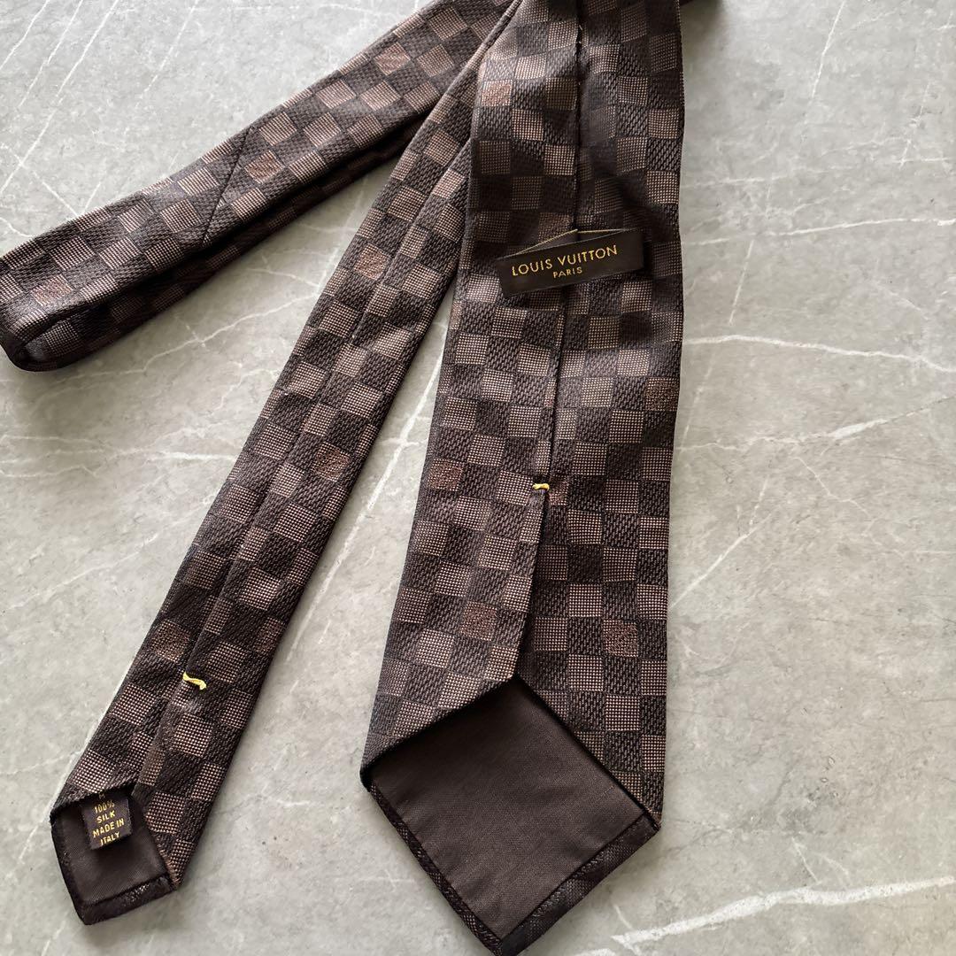 【美品】LOUIS VUITTON ルイヴィトン ネクタイ ダミエ
