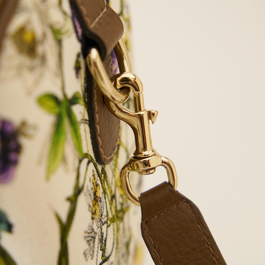 GUCCI 花柄 ボストンバッグ フローラ グッチ - メルカリ