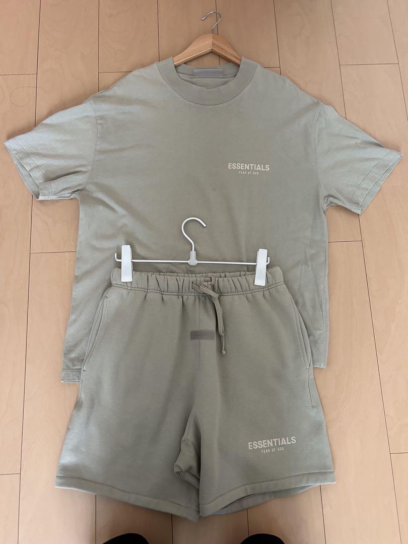 エッセンシャルズ　セットアップ　ESSENTIALS ライムグリーン　上下セット