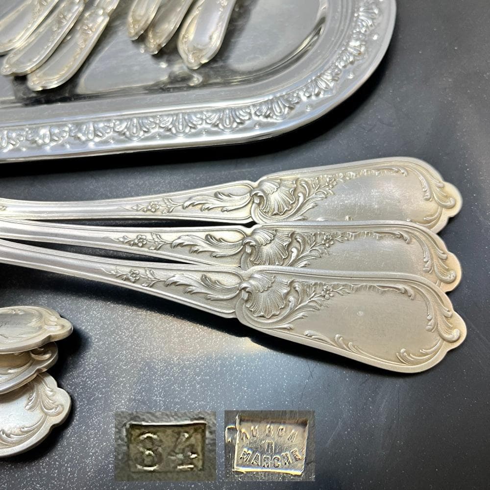 仏蘭西】 Louis XV カトラリーセット 18本【シルバープレート】 最高の