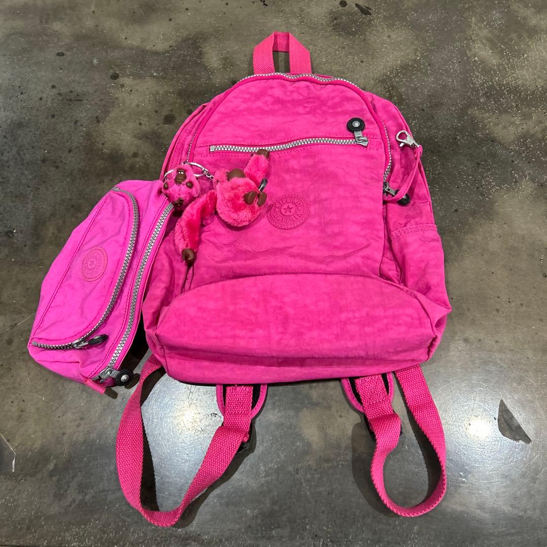 Kipling ピンク リュック・バックパック