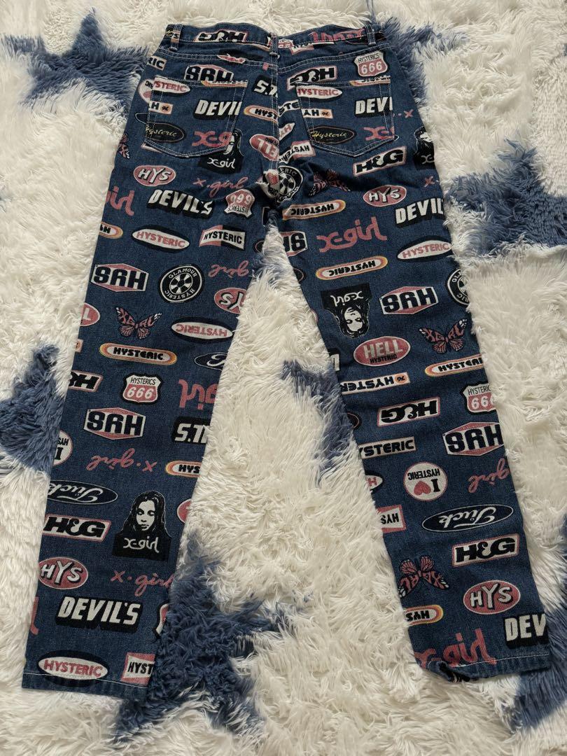 X-girl × HYSTERIC GLAMOUR  デニムパンツ VIXEN GIRL スキニーデニムパンツ|HYSTERIC GLAMOUR WOMEN