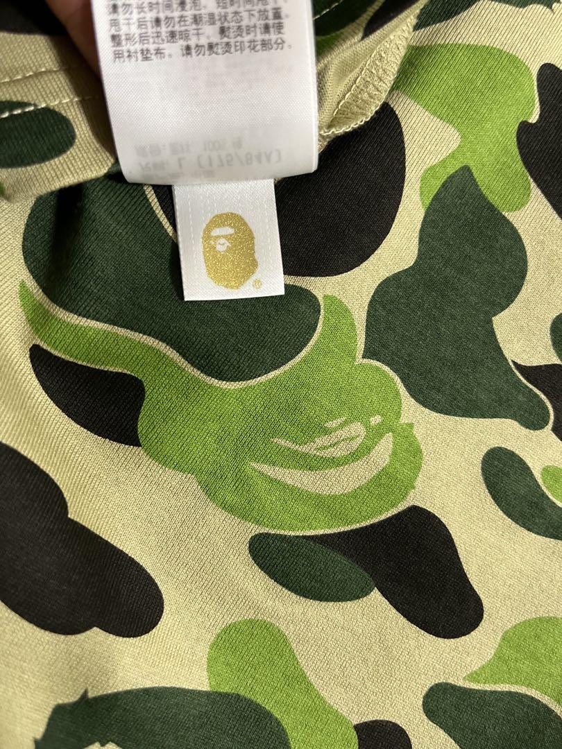 トップス A BATHING APE CAMO ONE POINT LS TEE