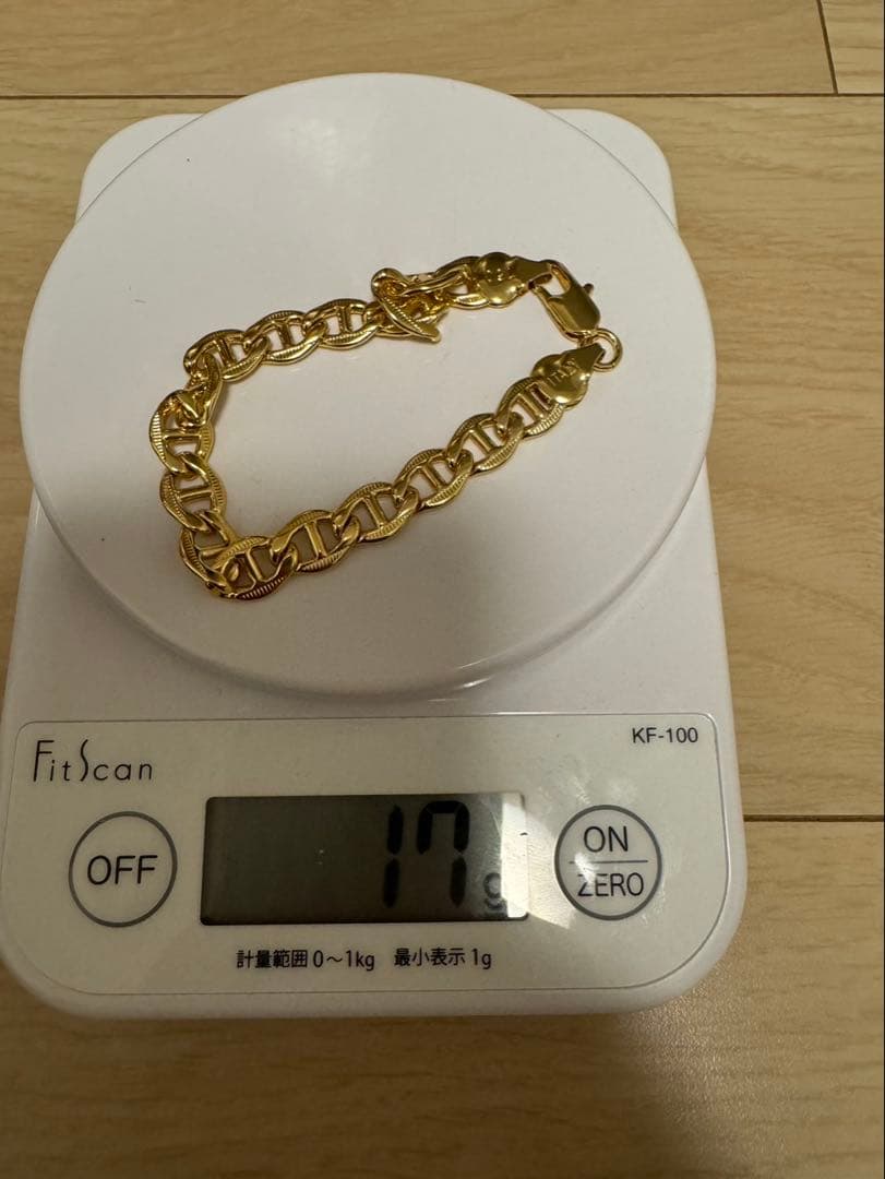 750刻印あり金ブレスレット17g 750刻印あり金ブレスレット17g