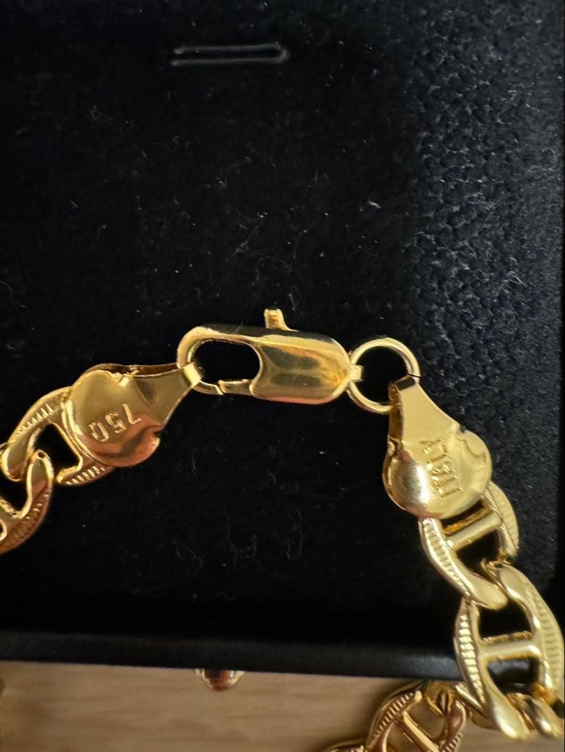 750刻印あり金ブレスレット17g 750刻印あり金ブレスレット17g