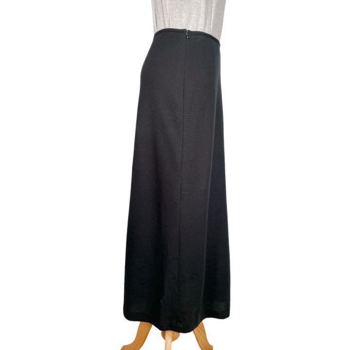 美品】ソニアリキエル 38 ロングフレアスカート ブラック オンワード ...