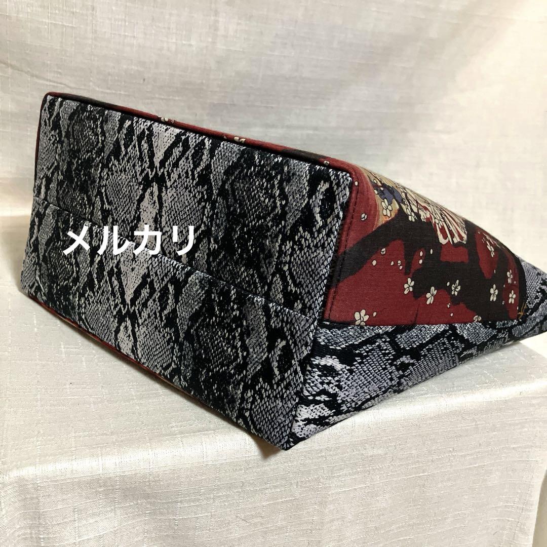 ガシャ髑髏 ハンドメイド トートバッグ 相馬の古内裏 浮世絵