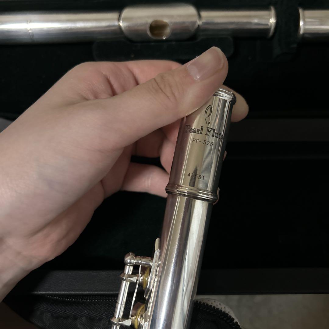 パールフルート pf-525 Eメカ付き　お手入れセット付き