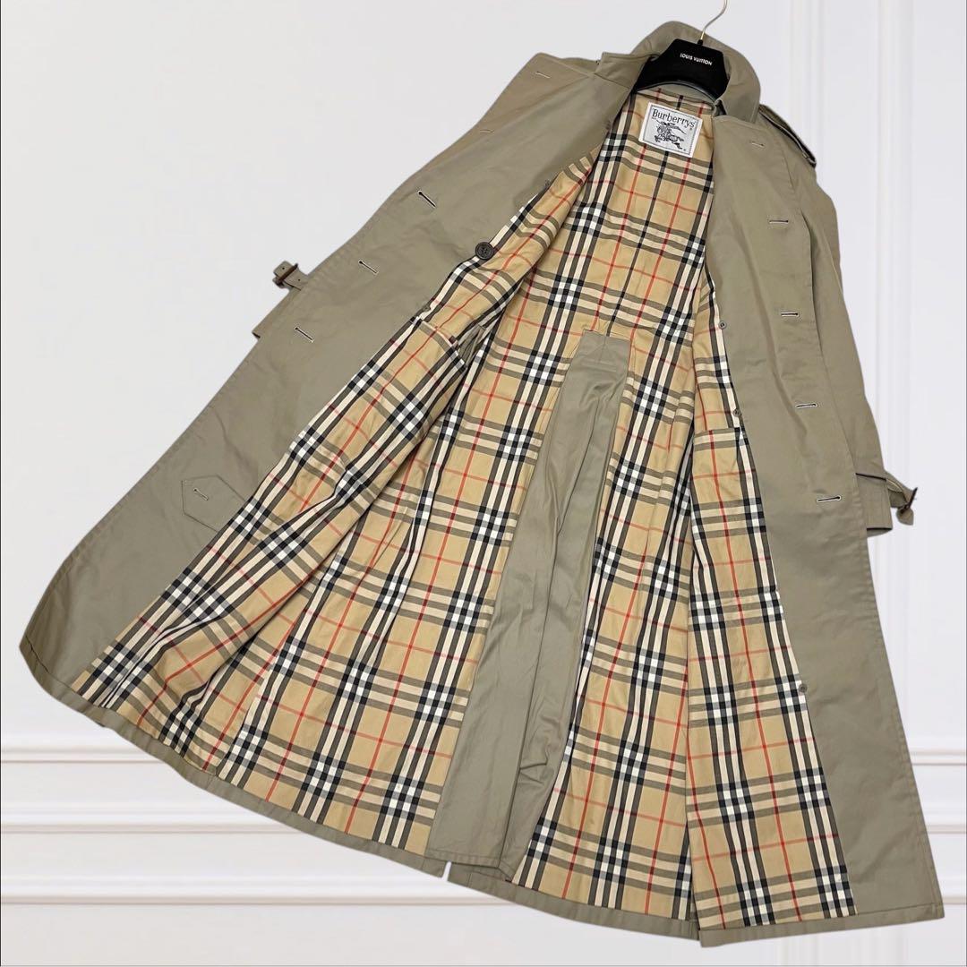 希少❣️Burberryバーバリー トレンチコート ダブル ノバチェック カーキ