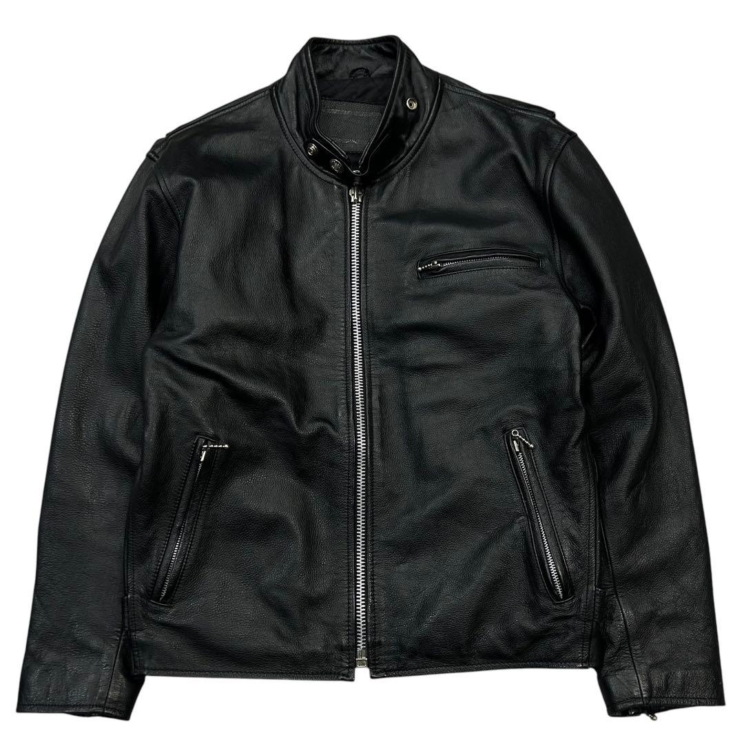 美品 ROSNER カウレザー シングルライダースジャケット メンズL