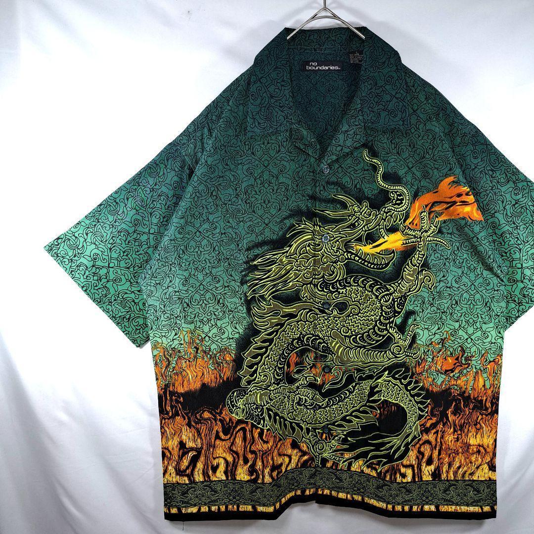【美品　海外古着】ドラゴン　龍　竜　ビックシルエット　no boundaries 9,600円