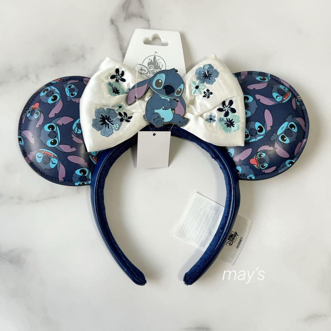 海外ディズニー スティッチ 耳付きカチューシャ - メルカリ