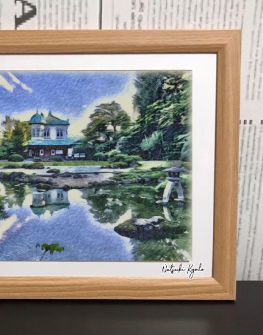 ジブリアート2 借りぐらしのアリエッティより「盛美園」25cm×34cm額装