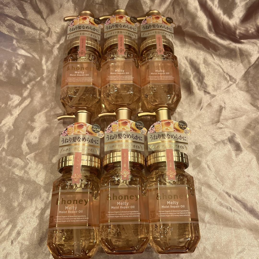 アンドハニーメルティモイストリペアヘアオイル100ml×6個セット