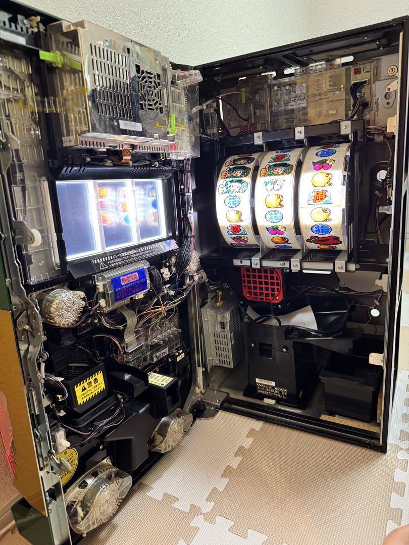 パチスロ実機　緑ドンVIVA2 コイン不要機付