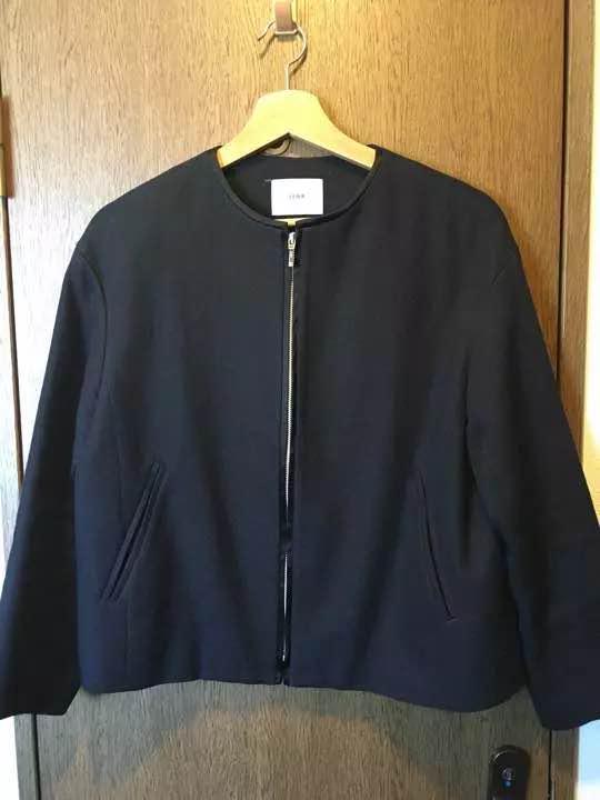 IENA ノーカラーリネンブルゾン 美品