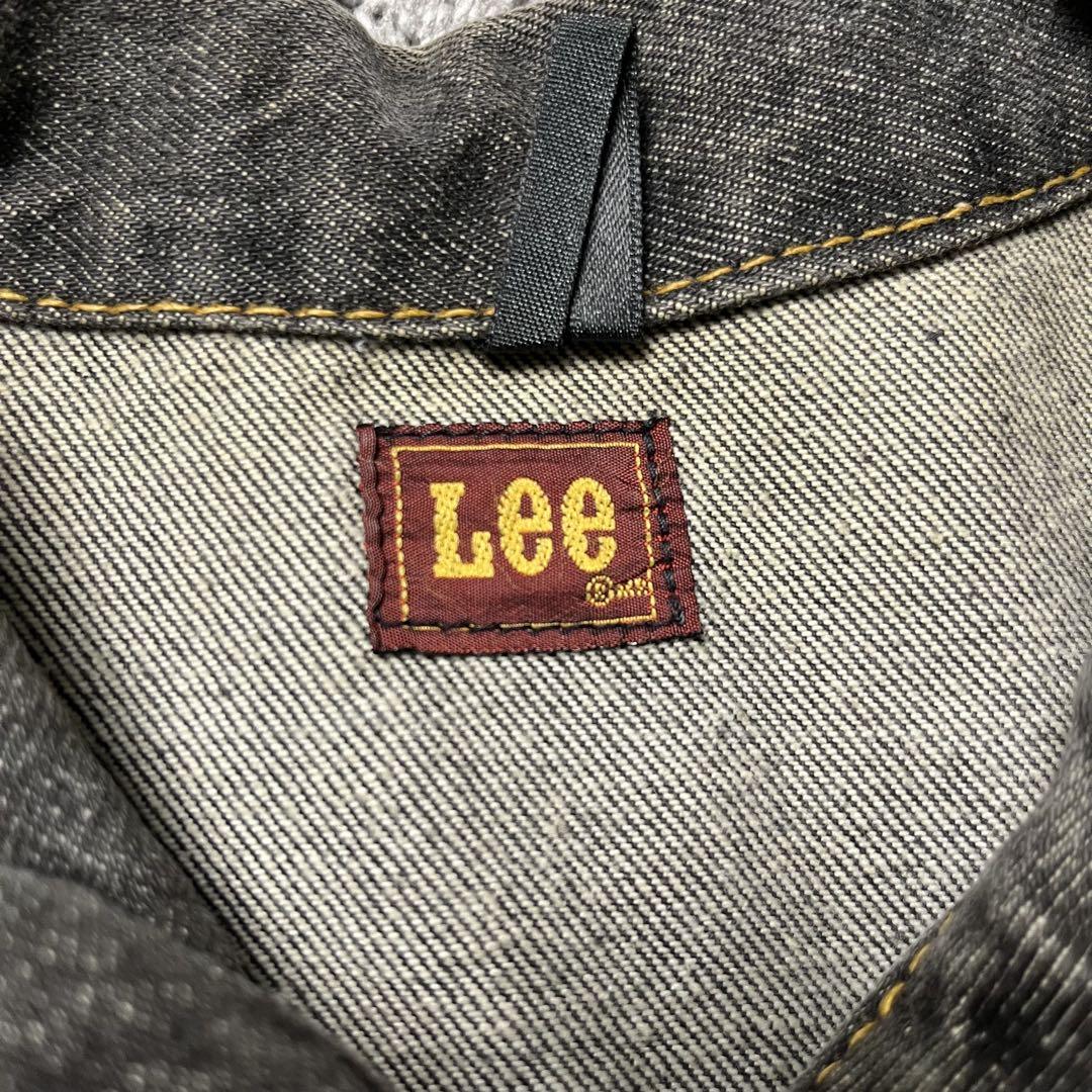 80s Lee デニムジャケット ブラックグレー ヴィンテージ レア