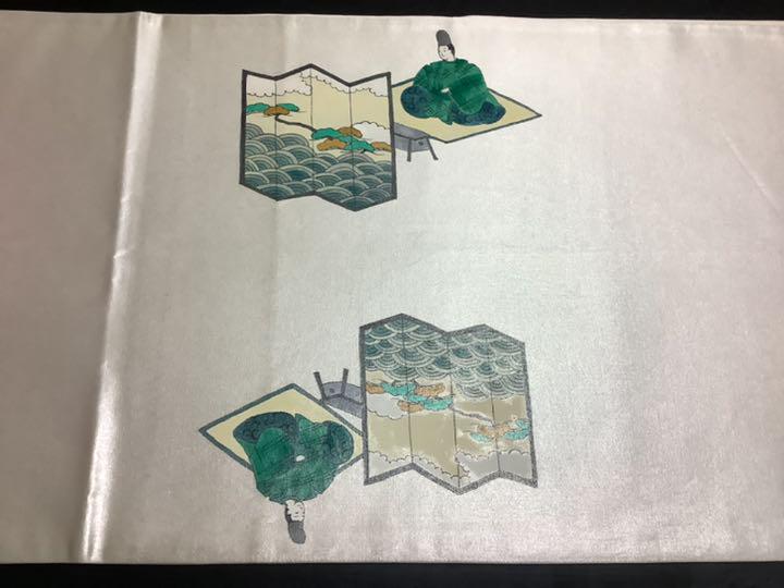 極上の逸品です 手描き お太鼓柄袋帯 正絹 ctrsM-m69614601760 染色作家 おだに武士 最安値人気
