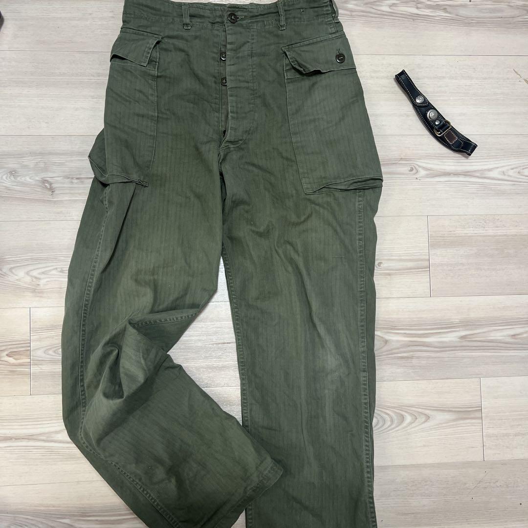 ヴィンテージ　40's USMC M-43 HBT 2ポケット カーゴパンツ