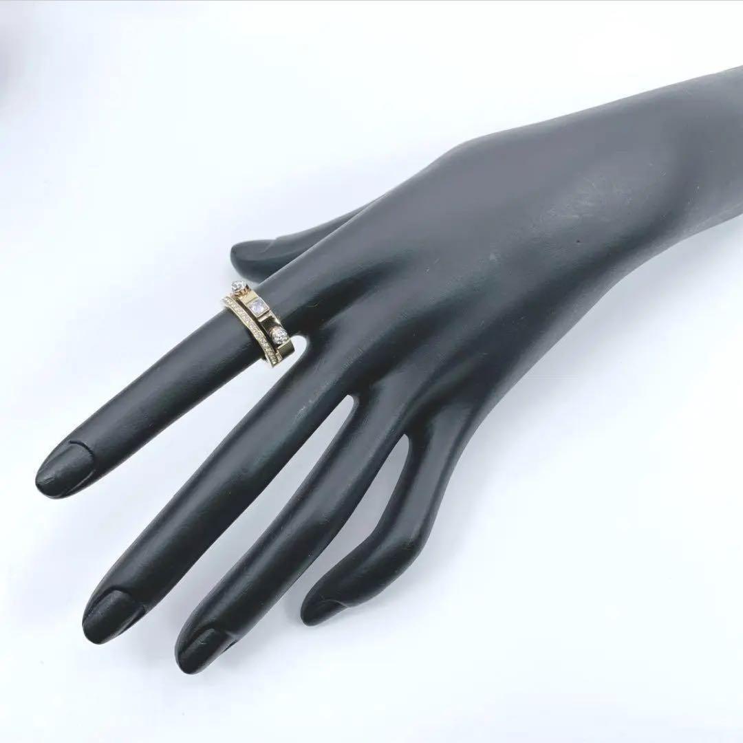 箱付き　SWAROVSKI　スワロフスキー　ゴールド　リング　指輪　ストーン
