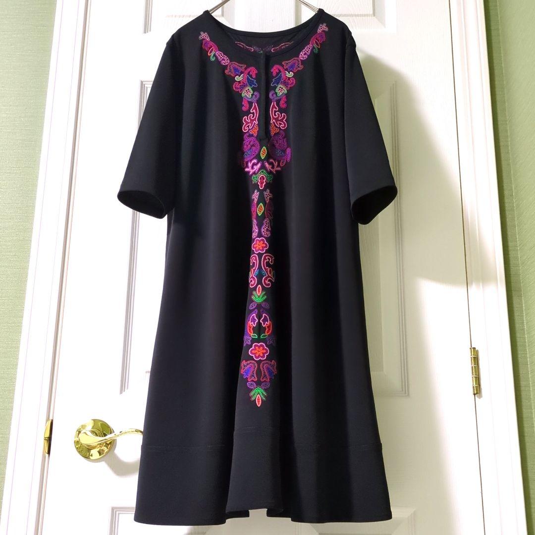 TOKUKO 1er VOL トクコ チュニック 刺繍 AラインM TOKUKO 1er VOL