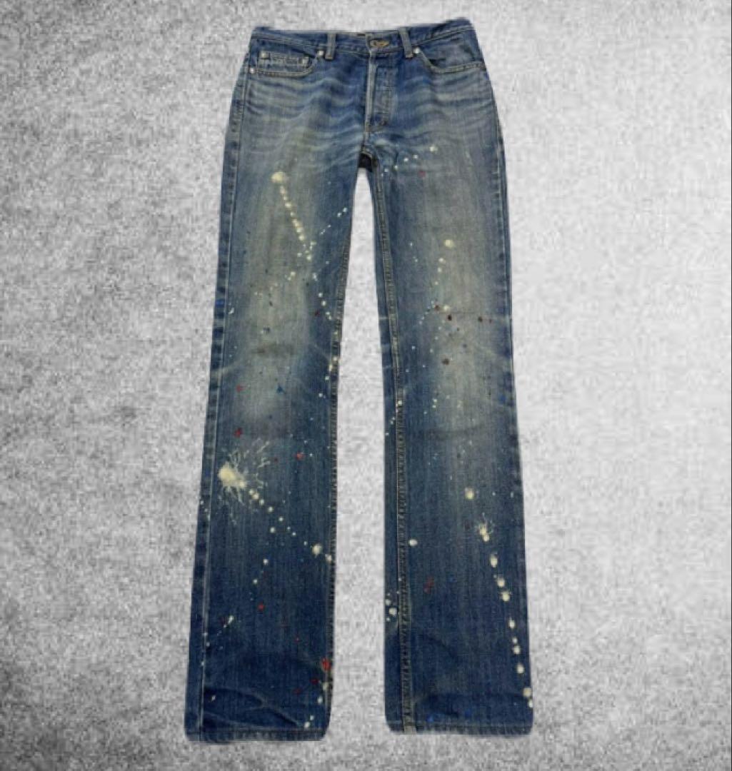 Archive 00s painted denim pants y2k グランジ - メルカリ