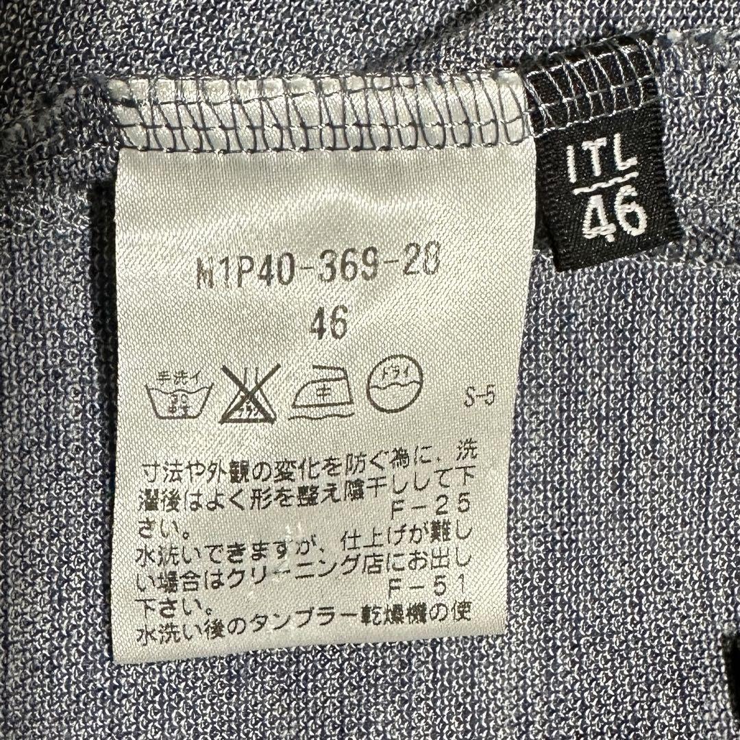 エポカウォモ　サマージャケット　アンコン　ブルー　薄手　ウォッシャブル　M 46