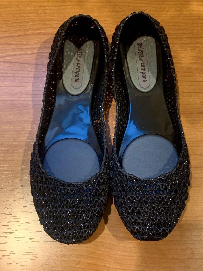 Melissa メリッサ カンパーナ ブラック フラットシューズ - メルカリ